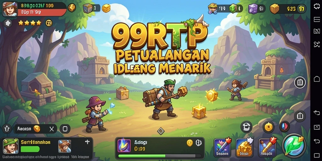Tangkapan layar gameplay 99RTP menampilkan karakter dalam misi Idle yang mendebarkan.