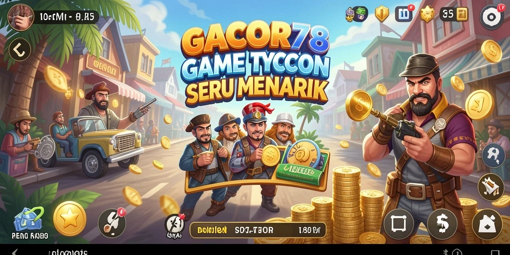 Screenshot GACOR78 menunjukkan gameplay Tycoon yang seru dan dinamis.
