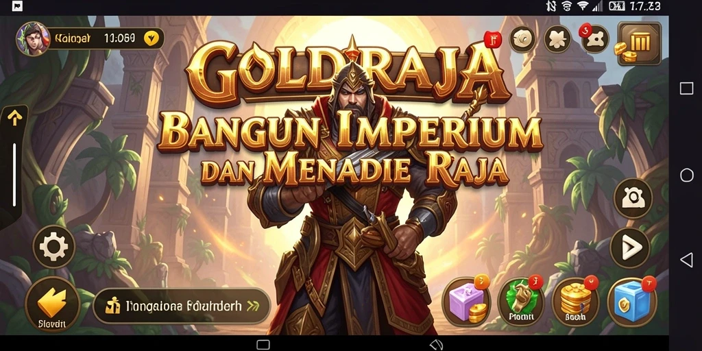 Gameplay menakjubkan di dunia <strong>GOLDRAJA</strong> yang penuh strategi.