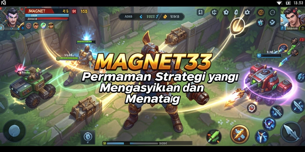 Tampilan gameplay strategis yang menarik dalam MAGNET33.