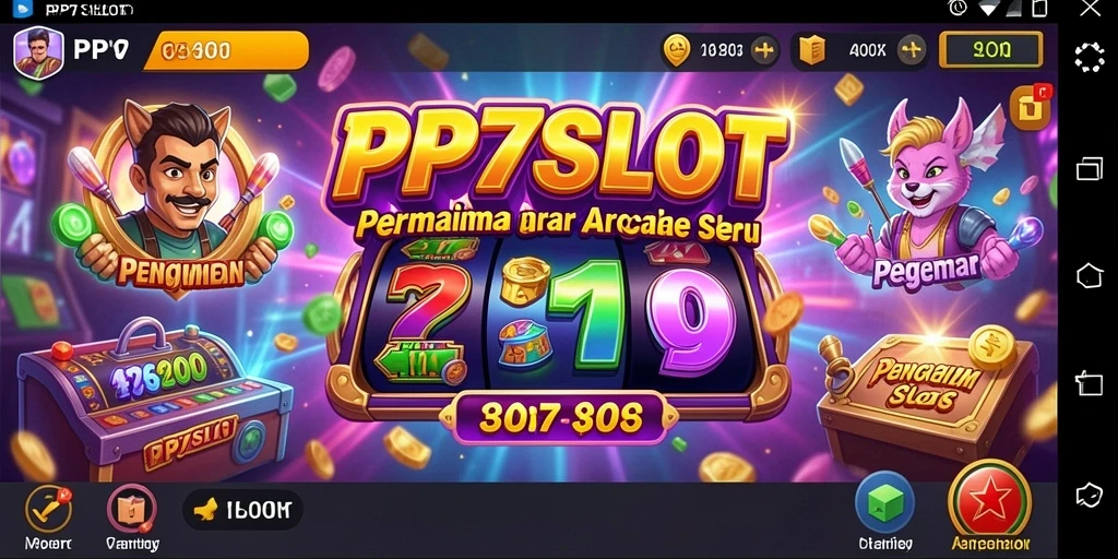 Tampilan gameplay seru PP7SLOT yang penuh warna dan menarik.