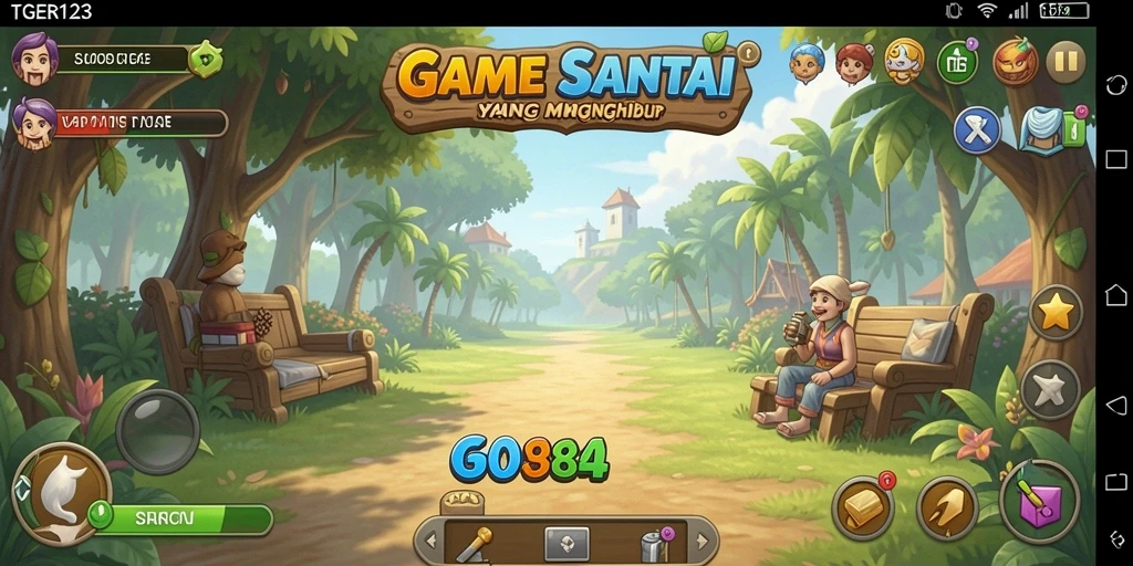 Screenshot gameplay TGER123 dengan tampilan yang cerah dan menarik.