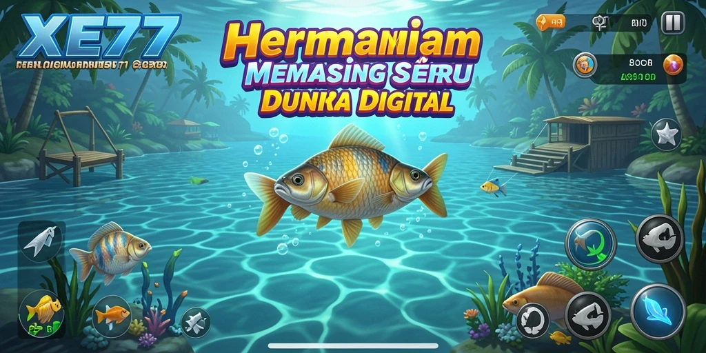 Screenshot XE77 menampilkan aksi memancing yang menyenangkan dan grafis menakjubkan.